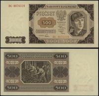 500 złotych 1.07.1948, seria BC 0076510, złamane