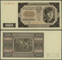 500 złotych 1.07.1948, seria CC 3837791, minimal