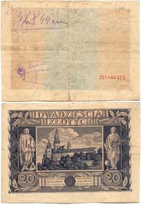 20 złotych 11.11.1936, strona głowna banknotu za