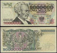 2.000.000 złotych 16.11.1993, seria B 0550460, z