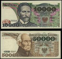 zestaw 2 banknotów z lat 1988-1989, 10.000 zł 1.