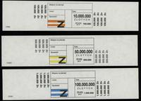 zestaw 3 banderol bankowych 1. połowa lat 90. XX