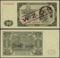 50 złotych 1.07.1948, seria EL 8261527, czerwony