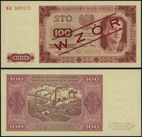 100 złotych 1.07.1948, seria KR 1893175, czerwon