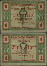 1 marka 31.05.1921, bez serii i numeracji, złama