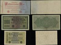 Niemcy, zestaw 5 banknotów z początku XX w.