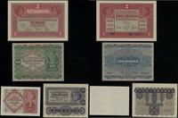 zestaw 4 banknotów, 2 korony 1.03.1917, 2 korony