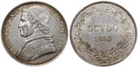 scudo 1853 R, Rzym, delikatne ryski w tle, ale p