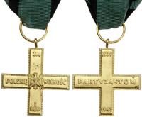 Krzyż Partyzancki od 1945, tombak srebrzony, 37.