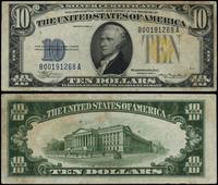 10 dolarów 1934, seria B 00191268 A, żółta piecz