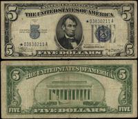 5 dolarów 1934, seria zastępcza ✭ 03830211 A, ni