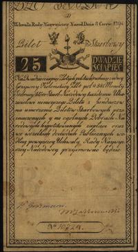25 złotych 8.06.1794, seria D, Miłczak A3