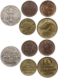 zestaw 5 monet, mennica Berlin, w zestawie: 1 fe