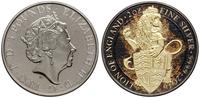 5 funtów 2016, Royal Mint, moneta z serii Płonąc