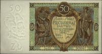 50 złotych 1.09.1929, Seria ED., dolny lewy róg 