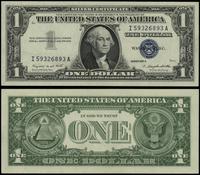 1 dolar 1957 , seria I 59326893 A, niebieska pie