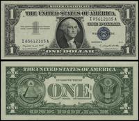 1 dolar 1957 , seria I 85612105 A, niebieska pie