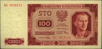 100 złotych 1.07.1948, Seria KC, wyśmienity egze