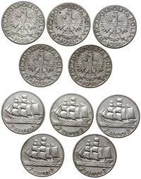 Polska, zestaw 5 x 2 złote, 1936