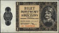 1 złoty 1.10.1938, Seria IH, idealny egzemplarz,