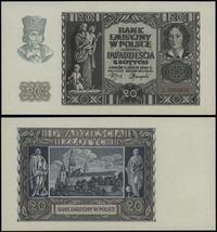 20 złotych 1.03.1940, seria L, numeracja 2601652