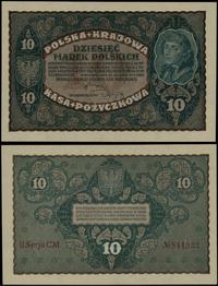 10 marek polskich 23.08.1919, seria II-CM, numer