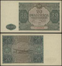 20 złotych 15.05.1946, seria D, numeracja 311585