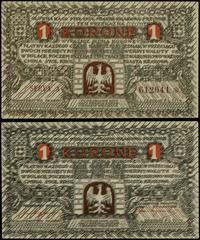 1 korona 1919, seria A, numeracja 612041✽, zagni