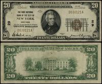 20 dolarów 1929, seria D 030121 A, brązowa piecz