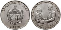1 peso 1997, spotkanie Jana Pawła II z Fidelem C