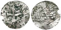 denar 983-1002, Aw: Kapliczka, wewnątrz pięć kul
