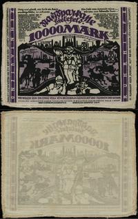 10.000 marek 15.02.1923, banknot materiałowy, be