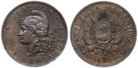 2 centavos 1889, brąz, KM 33
