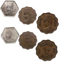 zestaw 3 monet, 5 oraz 10 milimów 1943 oraz 2 pi