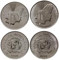 lot 2 x 1/2 peso 1989, 1990, stal pokryta niklem