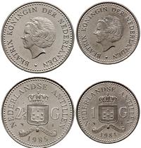 lot 2 monet, 1 gulden 1984 oraz 2 1/2 guldena 19