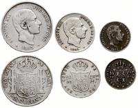Filipiny, zestaw 3 monet, 1885