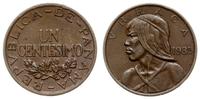1 centesimo 1935, brąz, KM 14
