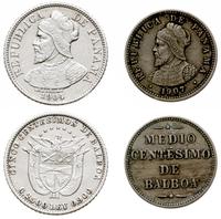 zestaw 2 monet, 5 centesimos 1904, 1/2 centesimo