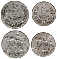 zestaw 2 monet 1930, Stuttgart, 5 lewów oraz 10 
