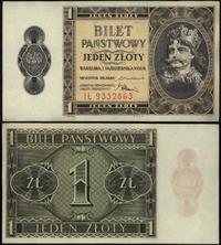 1 złoty 1.10.1938, seria IŁ, Miłczak 78b
