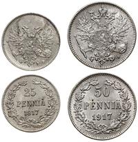 lot 2 monet 1917, Helsinki, 50 penniä oraz 25 pe