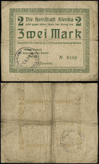 2 marki ważne do 30.06.1919, numeracja 0408 z ni