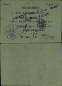 Śląsk, 200.000 marek 11.08.1923, przestemplowane na 20.000.000.000 marek seria 2,..