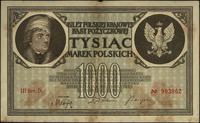 1.000 marek polskich 17.05.1919, III Seria D, ub