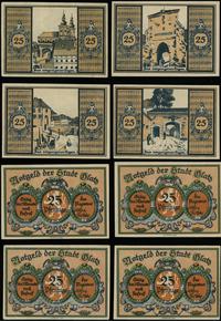 zestaw: 4 x 25 fenigów  bez daty (1921), z czerw