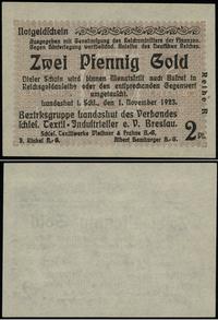 Śląsk, 2 goldfenigi, 1.11.1923