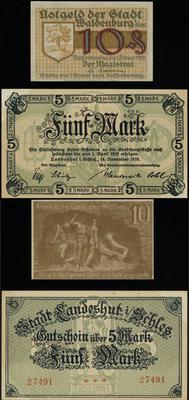 zestaw 2 banknotów, 5 marek 14.11.1918, numeracj