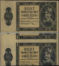 1 złoty 1.10.1938, obustronny druk awersu z prze