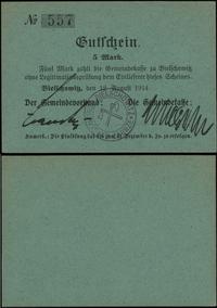 Śląsk, 5 marek, 12.08.1914